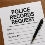Police Records Request Form Close-up form