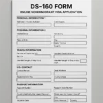 DS-160 form example