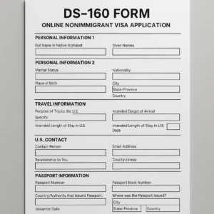 DS-160 form example