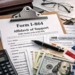 Form I-864 Affidavit of Support Photo