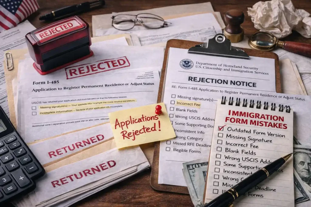 Common Immigration Form Mistakes That Get Your Application Rejected by USCIS Photo