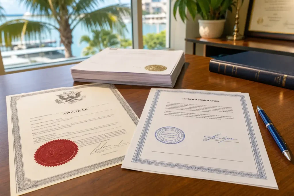 Apostille vs Certified Translation in Florida